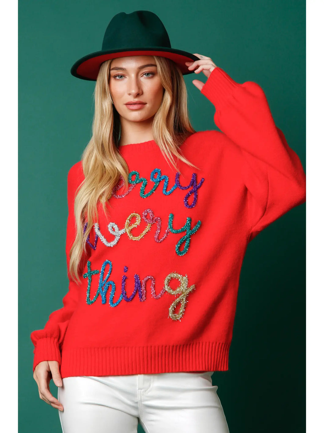 Merry everything sweater
