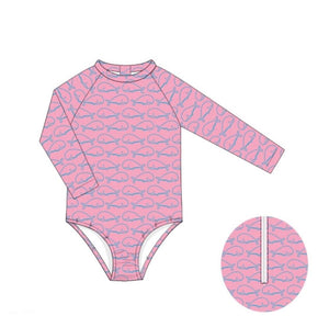 WHALE 1 PIECE GIRL SWIMSUIT