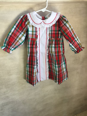 Plaid Christmas gown