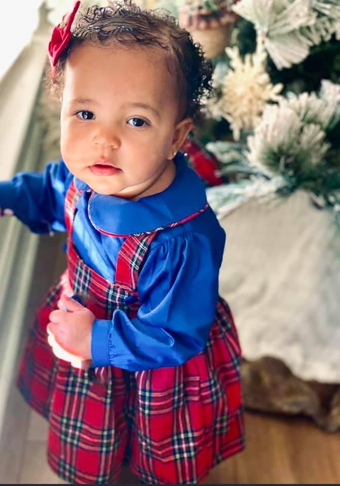 strapless open back dress Red Plaid Smocked Dress – Krewe Kids