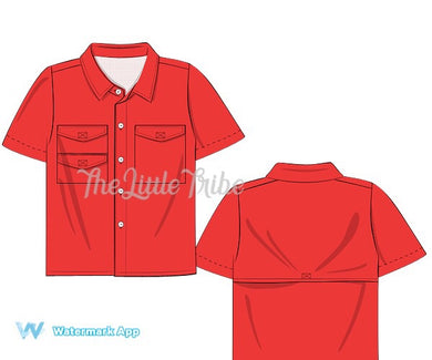 Red fishing shirt