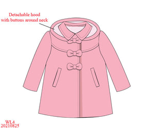 Pink pea coat